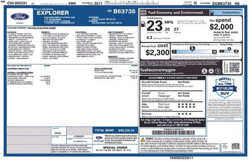 2025 Ford Explorer Platinum 4WD