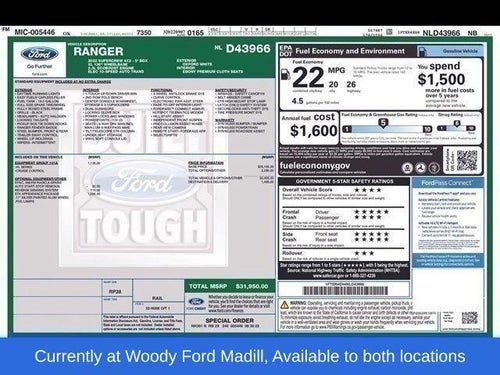 2022 Ford Ranger XL 2WD SuperCrew 5' Box