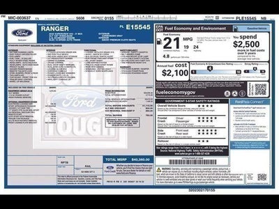 2023 Ford Ranger XLT 4WD SuperCrew 5' Box
