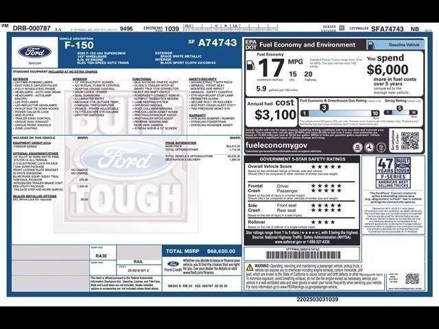 2025 Ford F-150 Tremor 4WD SuperCrew 5.5' Box