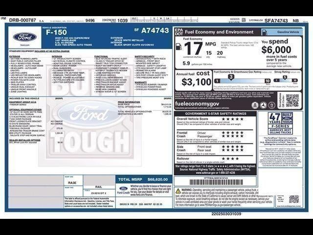 2025 Ford F-150 Tremor 4WD SuperCrew 5.5' Box