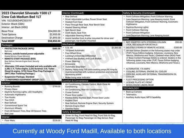 2023 Chevrolet Silverado 1500 Crew Cab Standard Box 4-Wheel Drive LT