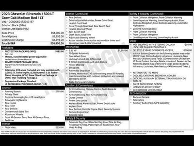 2023 Chevrolet Silverado 1500 Crew Cab Standard Box 4-Wheel Drive LT