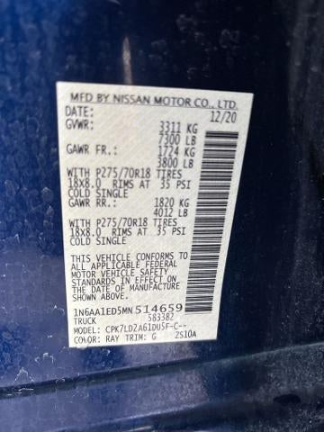 2021 Nissan Titan 4x4 Crew Cab PRO-4X