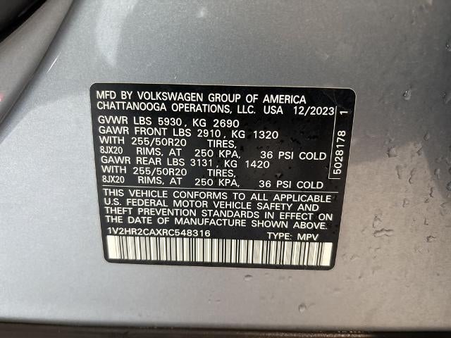 2024 Volkswagen Atlas 2.0T SE w/Technology 4MOTION