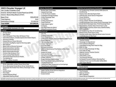 2023 Chrysler Voyager LX FWD