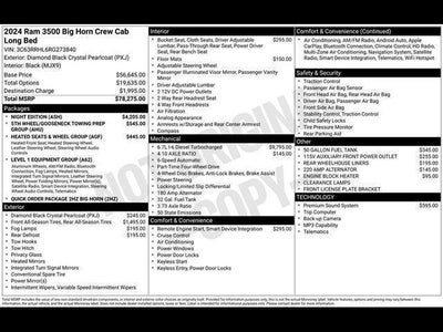 2024 RAM 3500 Big Horn 4x4 Crew Cab 8' Box