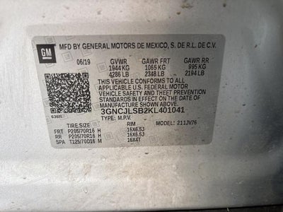 2019 Chevrolet Trax FWD 4dr LT