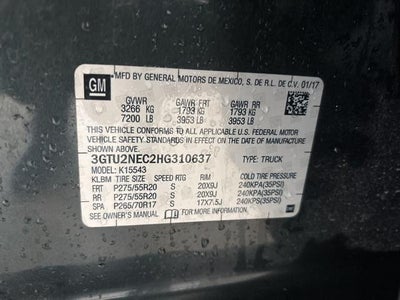 2017 GMC Sierra 1500 Crew Cab Short Box 4-Wheel Drive SLT