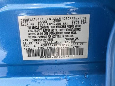 2024 Nissan Sentra SV CVT