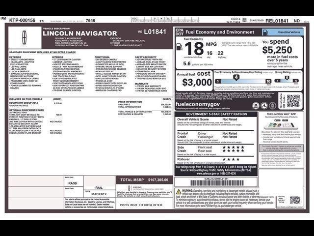 2024 Lincoln Navigator L Reserve 4x4