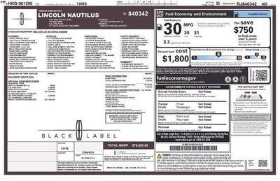 2024 Lincoln Nautilus Black Label AWD